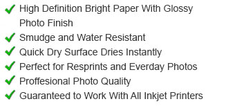 Projet A6 High Glossy Inkjet Paper 260g 40 sheets