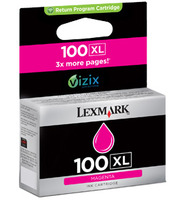 Original Lexmark 100XL Magenta Ink cartridge High Capacity (14N1070E)