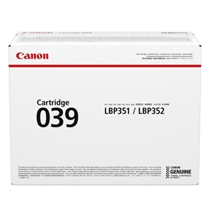 Canon Original 039 Black Toner Cartridge - (0287C001)
