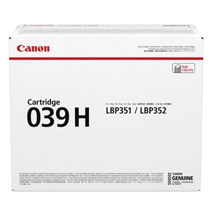 Canon Original 039H Black High Capacity Toner Cartridge - (0288C001)