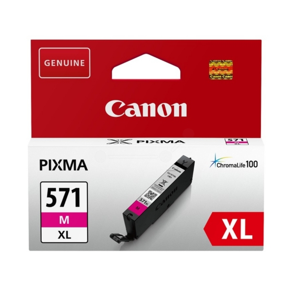 Original Canon CLI-571MXL High Capacity Magenta Ink Cartridge (0333C001)