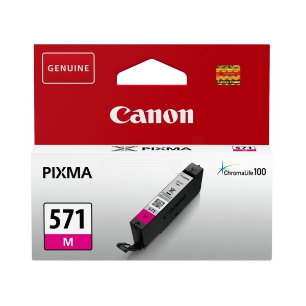 Original Canon CLI-571M Magenta Ink Cartridge (0387C001)