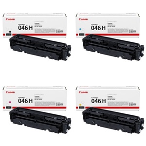 Original Canon 046H 4 Colour High Capacity Toner Cartridge Multipack - (1254C002/1253C002/1252C002/1251C002)