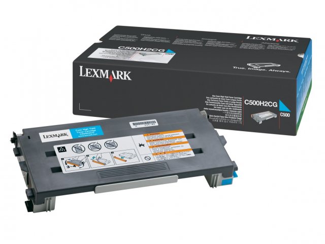Original Lexmark 0C500H2CG Cyan Toner Cartridge