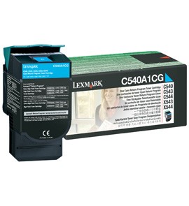 Original Lexmark 0C540A1CG Cyan Toner Cartridge