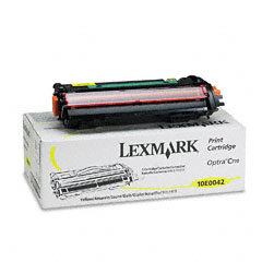 Original Lexmark 10 E0042 Yellow Toner Cartridge