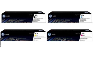 Original HP 117A 4 Colour Toner Cartridge Multipack - (W2070A/71A/72A/73A)