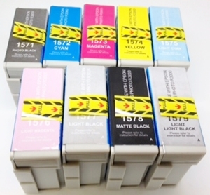 Compatible Epson T1571/2/3/4/5/6/7/8/9 a Set of 9 Cartridges