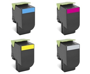 Lexmark Original 24B60 4 Colour Toner Cartridge Multipack - (Black/Cyan/Magenta/Yellow)