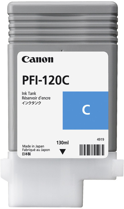 Original Canon PFI120C Cyan Inkjet Cartridge 2886C001