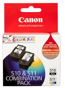 Original Canon PG-510 Black and CL-511 Colour Twin Pack (2970B010)