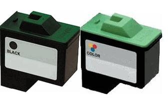 Remanufactured Lexmark 16 (10N0016) Black and Lexmark 26 (10N0026) Colour Ink cartridge High capacity