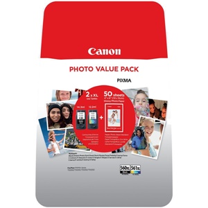 Original Canon PG-560XL & CL-561XL High Capacity Black & Colour Inkjet Cartridge Multipack - (3712C004)