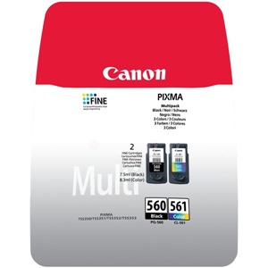 Canon Original PG-560 &amp; CL-561 Black &amp; Colour Inkjet Cartridge Multipack - (3713C006)