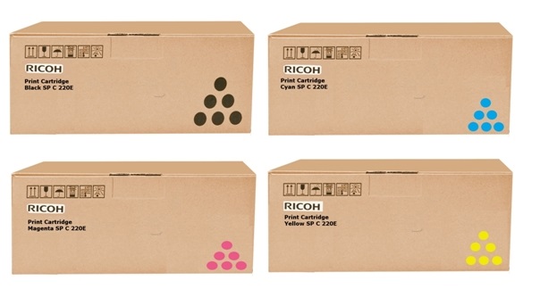 Original Ricoh 40754 Four Cartridge Toner Multipack (407543/4/5/6)