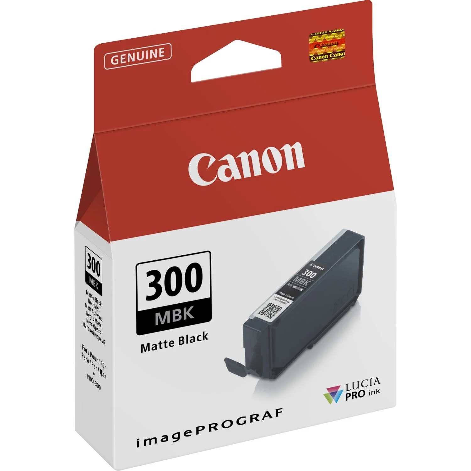 Canon Original PFI300MBK Matte Black Inkjet Cartridge 4192C001