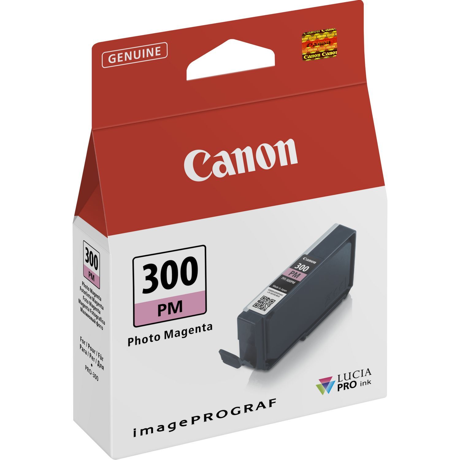 Original Canon PFI300PM Photo Magenta Inkjet Cartridge 4198C001