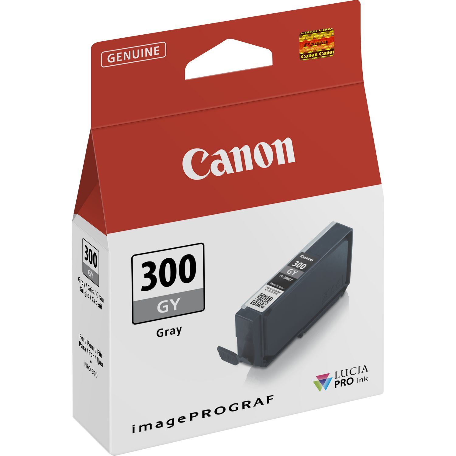 Original Canon PFI300GY Grey Inkjet Cartridge 4200C001