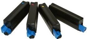 Compatible OKI 4212740 a Set of 4 Toner Cartridge Multipack (Black,Cyan,Magenta,Yellow)