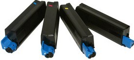 Compatible OKI 4212745 a Set of 4 Toner Cartridge Multipack (Black,Cyan,Magenta,Yellow)