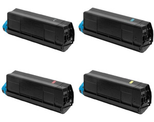 Compatible OKI 4280451 a Set of 4 Toner Cartridge Multipack  (42804516/5/4/3) (Black,Cyan,Magenta,Yellow)