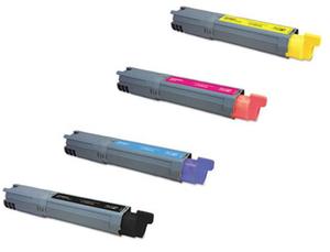 Compatible OKI 4345932 a Set of 4 Toner Cartridge Multipack (43459324/3/2/1) (Black,Cyan,Magenta,Yellow)