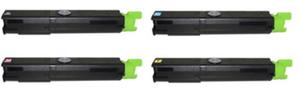Compatible OKI 4345943 a Set of 4 Toner Cartridge Multipack (43459332/31/30/29) (Black,Cyan,Magenta,Yellow)