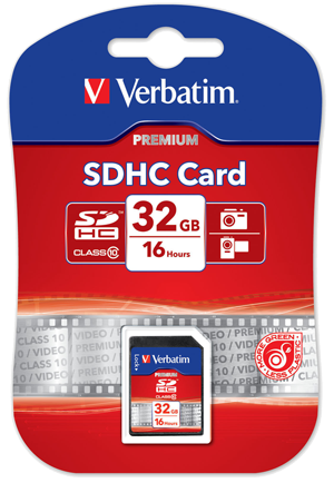 Verbatim 32 GB Secure Digital SD Card Class 10 (SDHC)