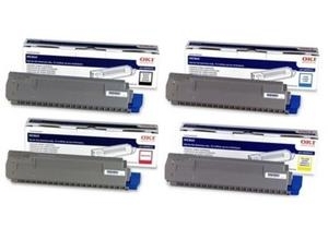 Original Oki 440592 Toner Cartridge Multipack (44059212/11/10/09)