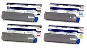 Original OKI 440592 Toner Cartridge Multipack