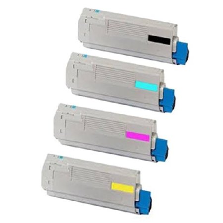 Compatible Oki 4464300 Toner Cartridge Multipack (44643004/44643003/44643002/44643001)
