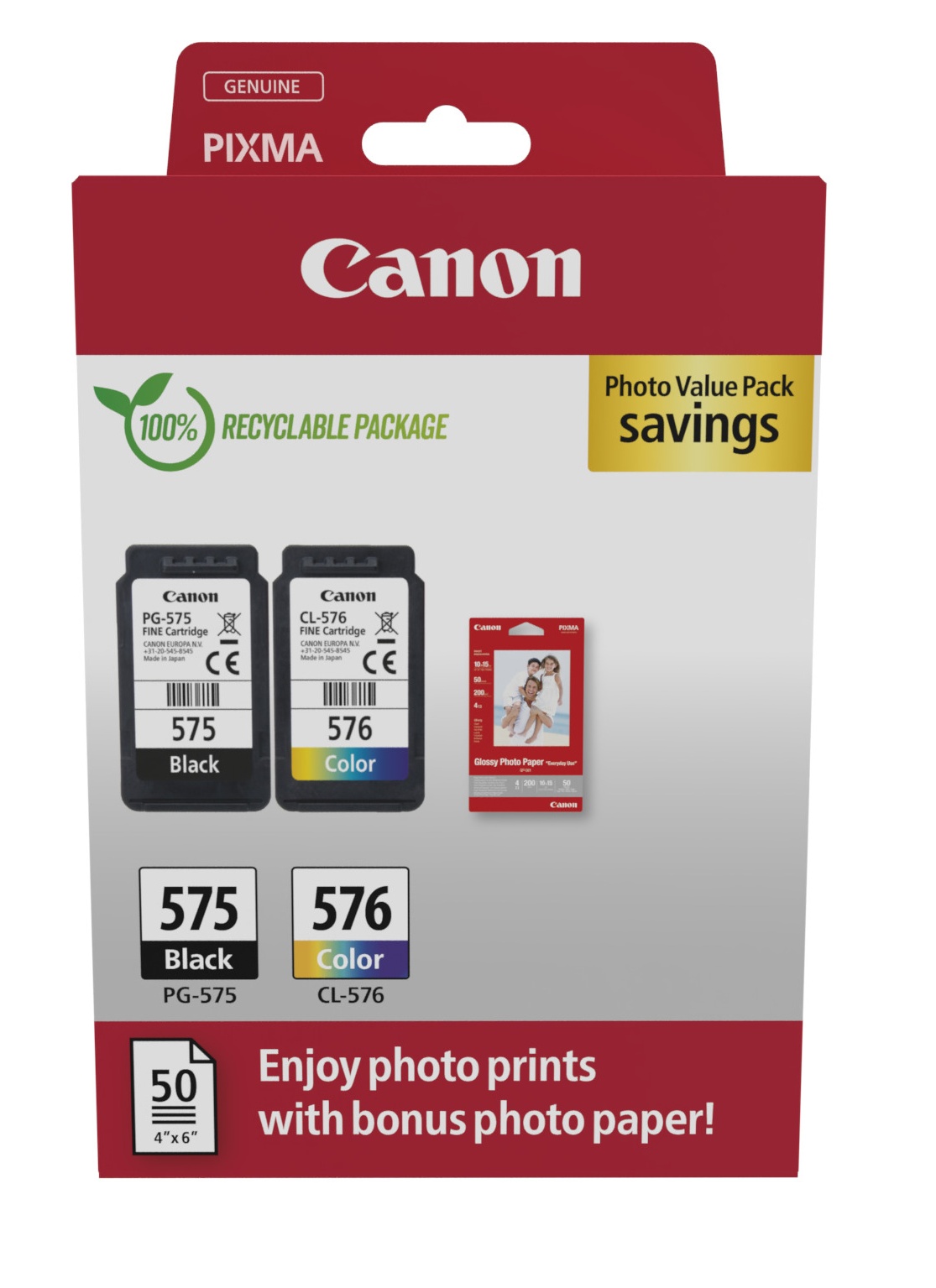 Canon Original PG-575 & CL-576 Black & Colour Twin Pack 5438C004