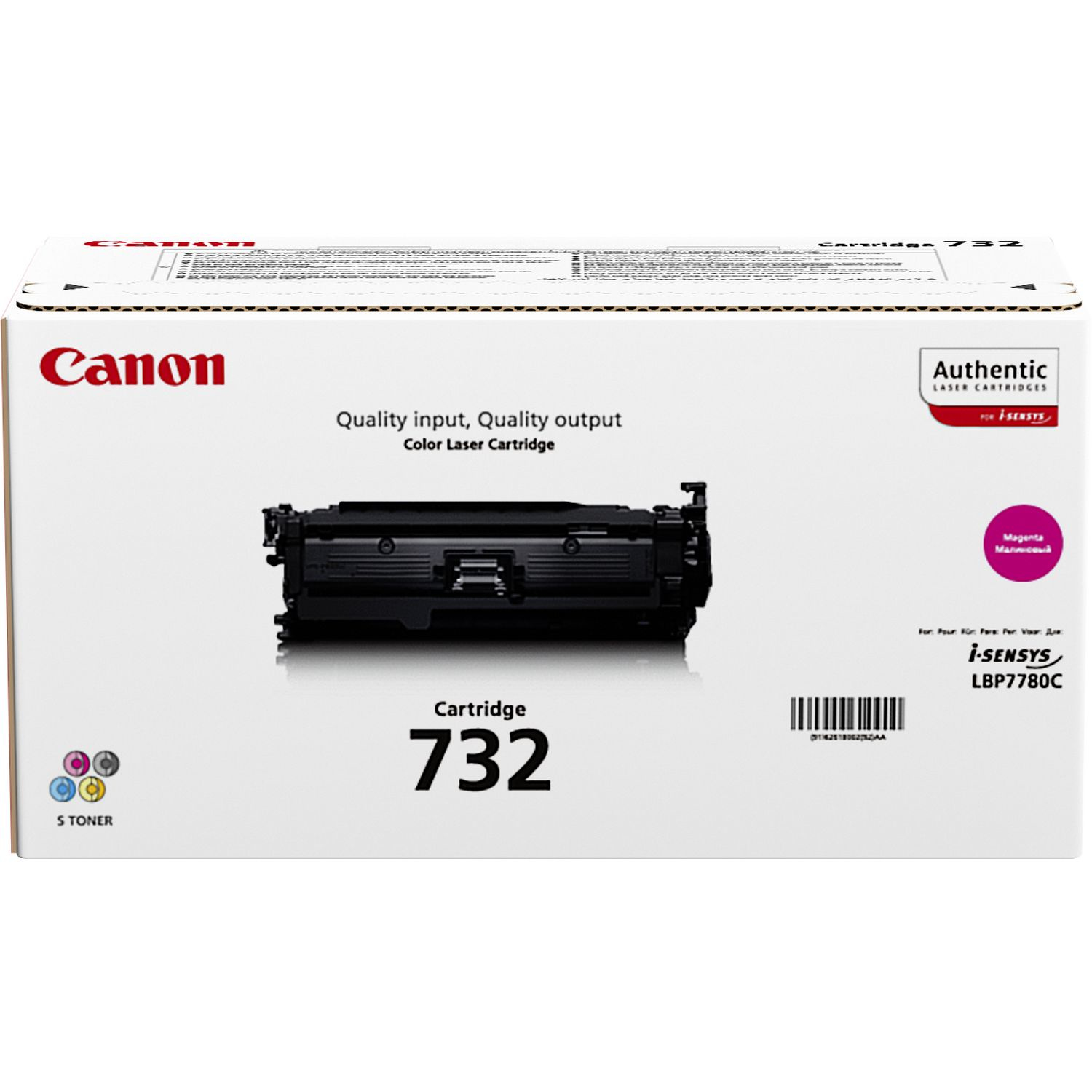 Original Canon 732 Magenta Toner Cartridge 6261B002