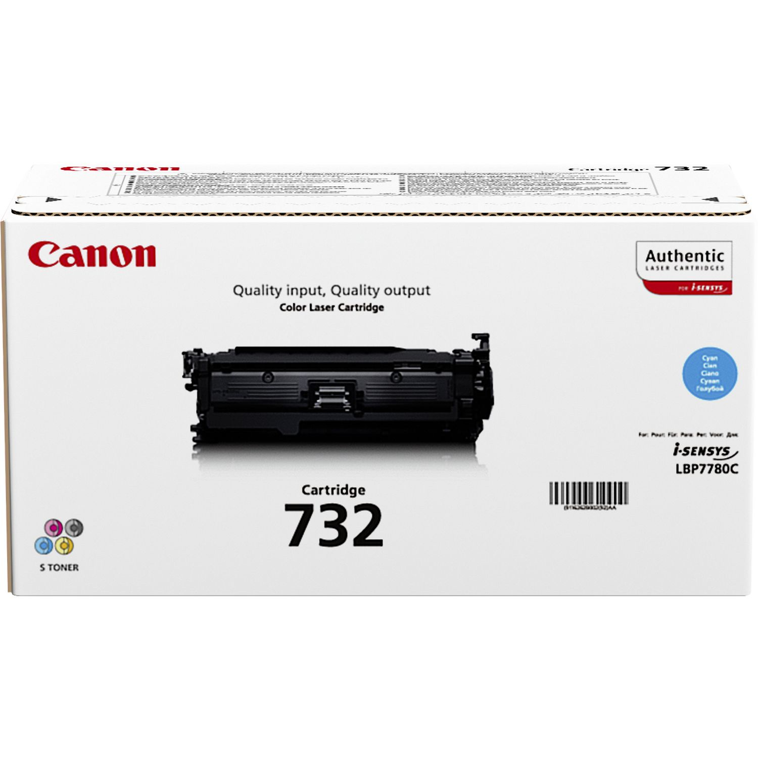 Original Canon 732 Cyan Toner Cartridge 6262B002