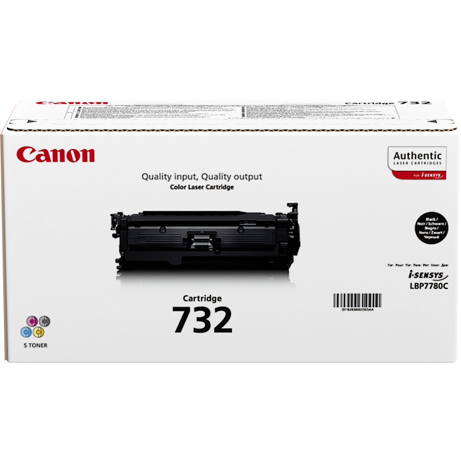 Original Canon 732 Black Toner Cartridge 6263B002
