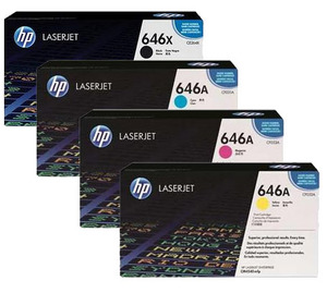 Original HP 646 a set of 4 Toner Cartridge Multipack (CE264X/CF031A/CF033A/CF032A) (Black,Cyan,Magenta,Yellow)