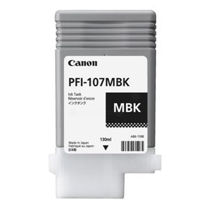 Canon Original PFI-107MBK Matt Black Ink Cartridge (6704B001AA)