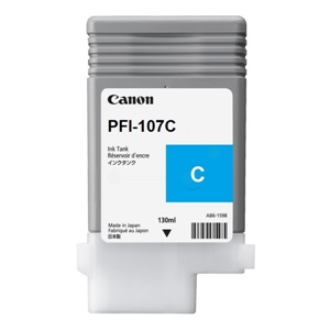 Canon Original PFI-107C Cyan Ink Cartridge (6706B001AA)
