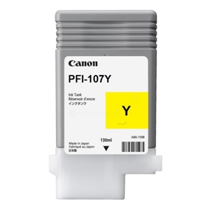 Original Canon PFI-107Y Yellow Ink Cartridge (6708B001AA)