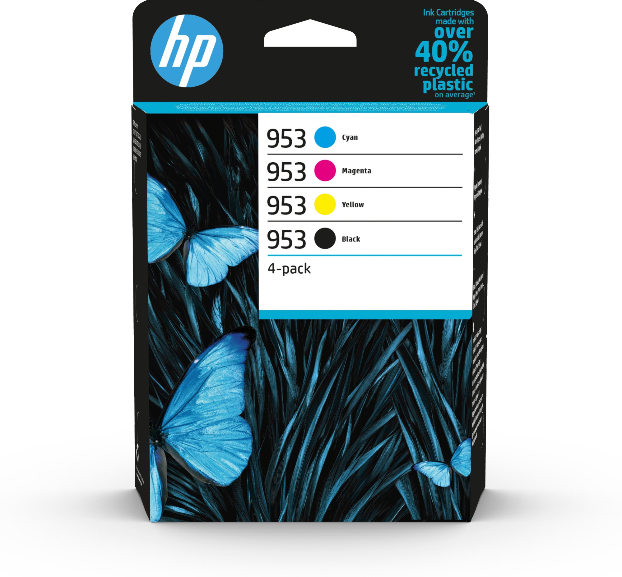 Original HP 953 Combo Pack Of 4 Ink Cartridges 6ZC69AE