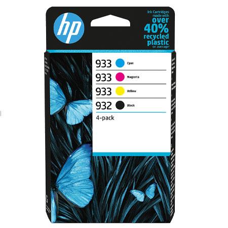 Original HP 932/933 Combo Pack Of 4 Ink Cartridges 6ZC71AE