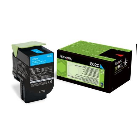 Lexmark Original 802H Cyan Toner Cartridge 80C2HC0
