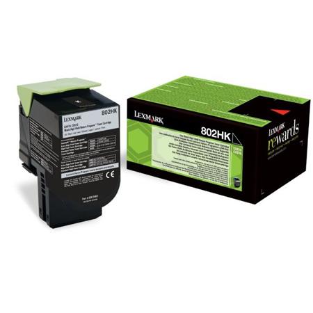 Lexmark Original 802H Black Toner Cartridge 80C2HK0