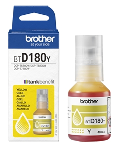 Brother Original BTD180Y Yellow Ink Bottle BTD180Y