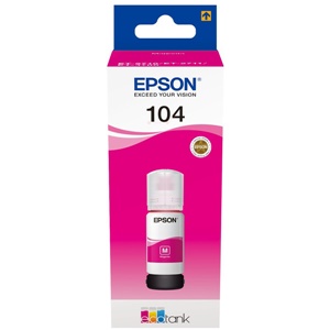 Original Epson 104 Magenta Ecotank Ink Bottle - (C13T00P340)