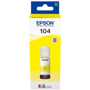 Epson Original 104 Yellow Ecotank Ink Bottle - (C13T00P440)