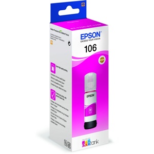 Original Epson 106 Magenta Ecotank Ink Bottle - (C13T00R340)