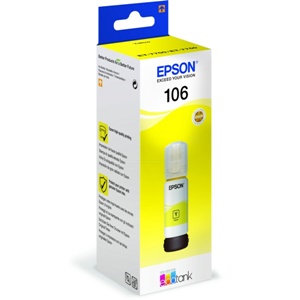 Epson Original 106 Yellow Ecotank Ink Bottle - (C13T00R440)