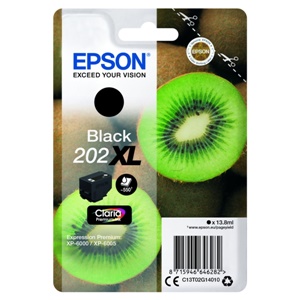 Epson Original 202XL Black High Capacity Inkjet Cartridge - (C13T02G14010)