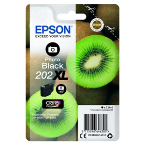 Epson Original 202XL Photo Black High Capacity Inkjet Cartridge - (C13T02H14010)